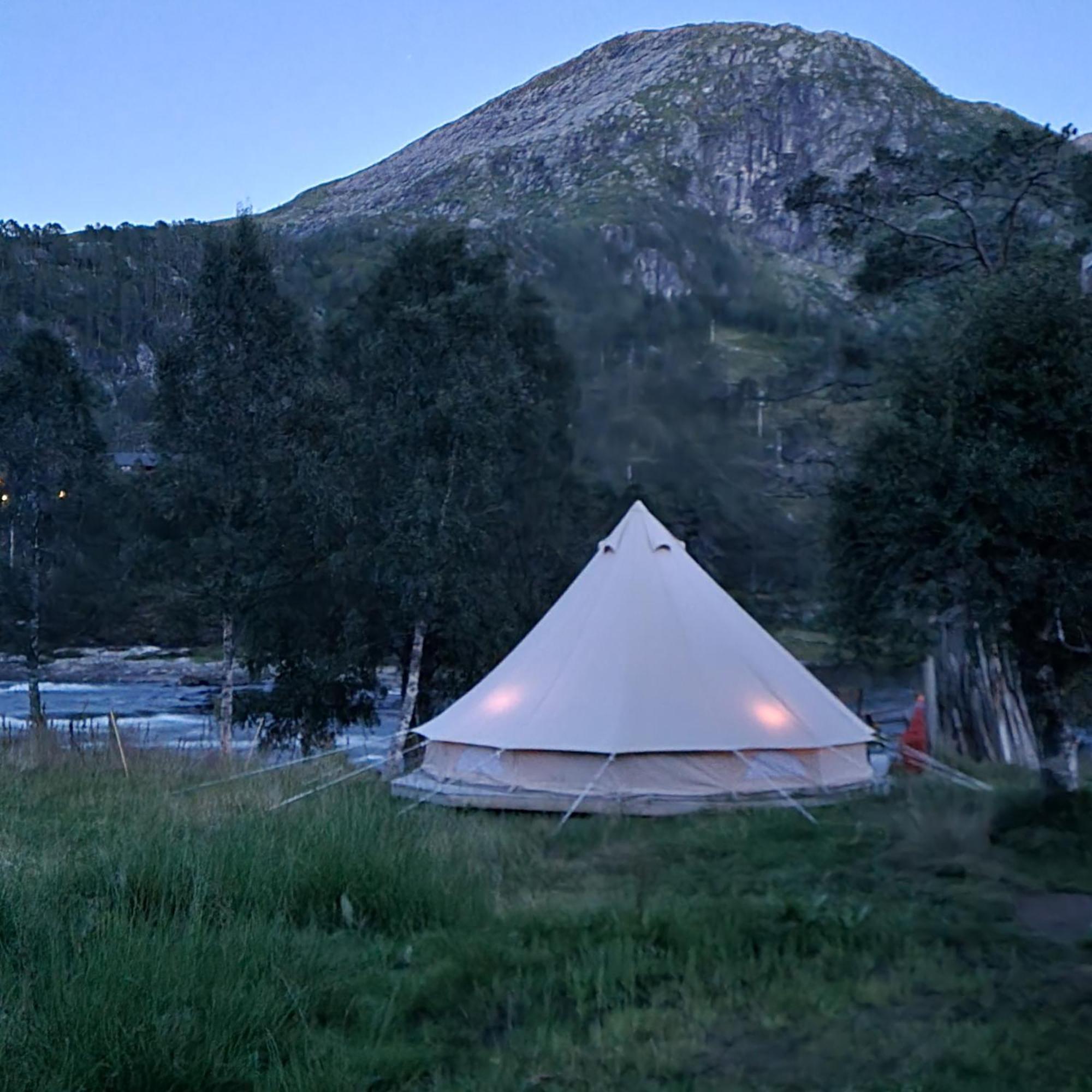 Flatheim Glamping Otel Viksdalen Dış mekan fotoğraf
