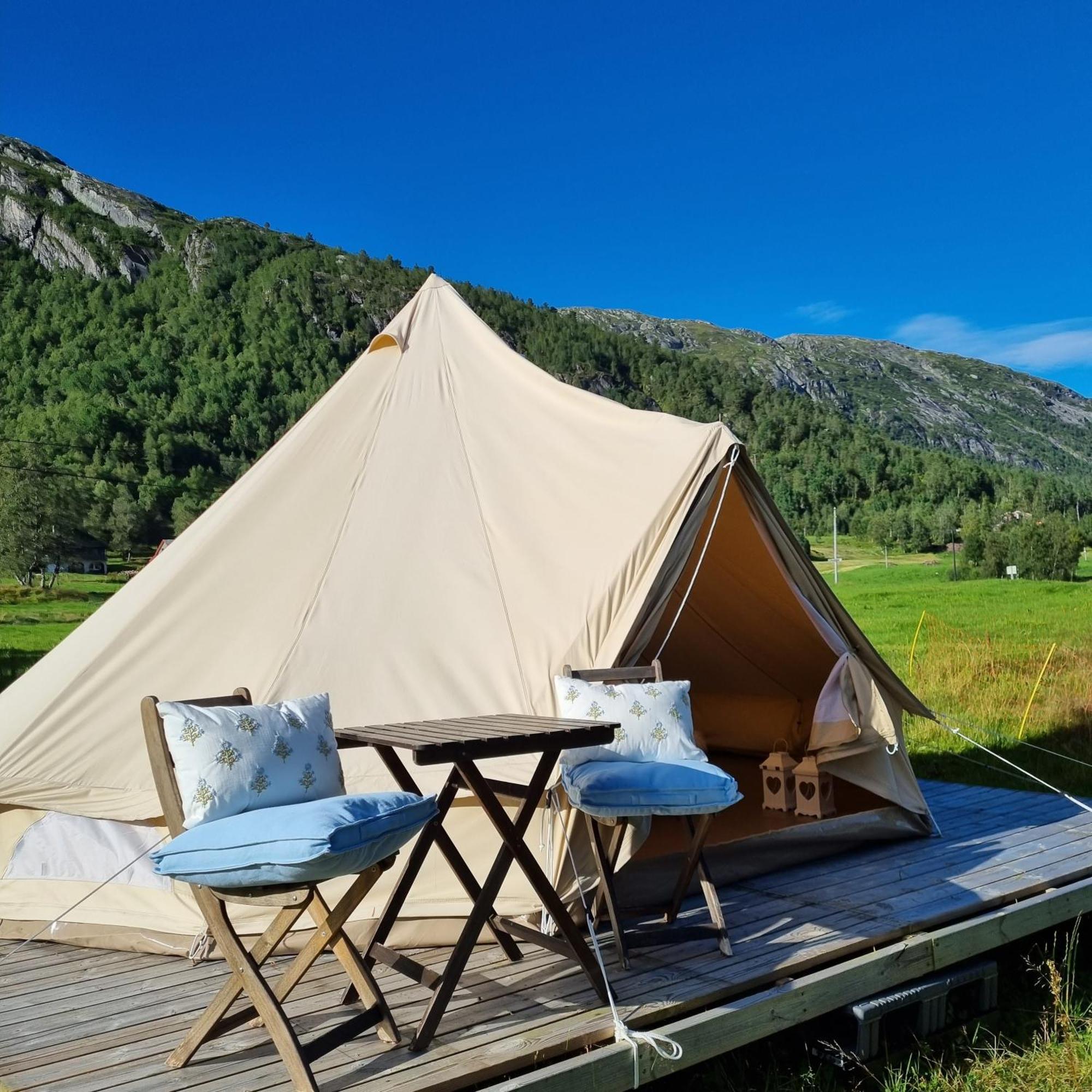 Flatheim Glamping Otel Viksdalen Dış mekan fotoğraf