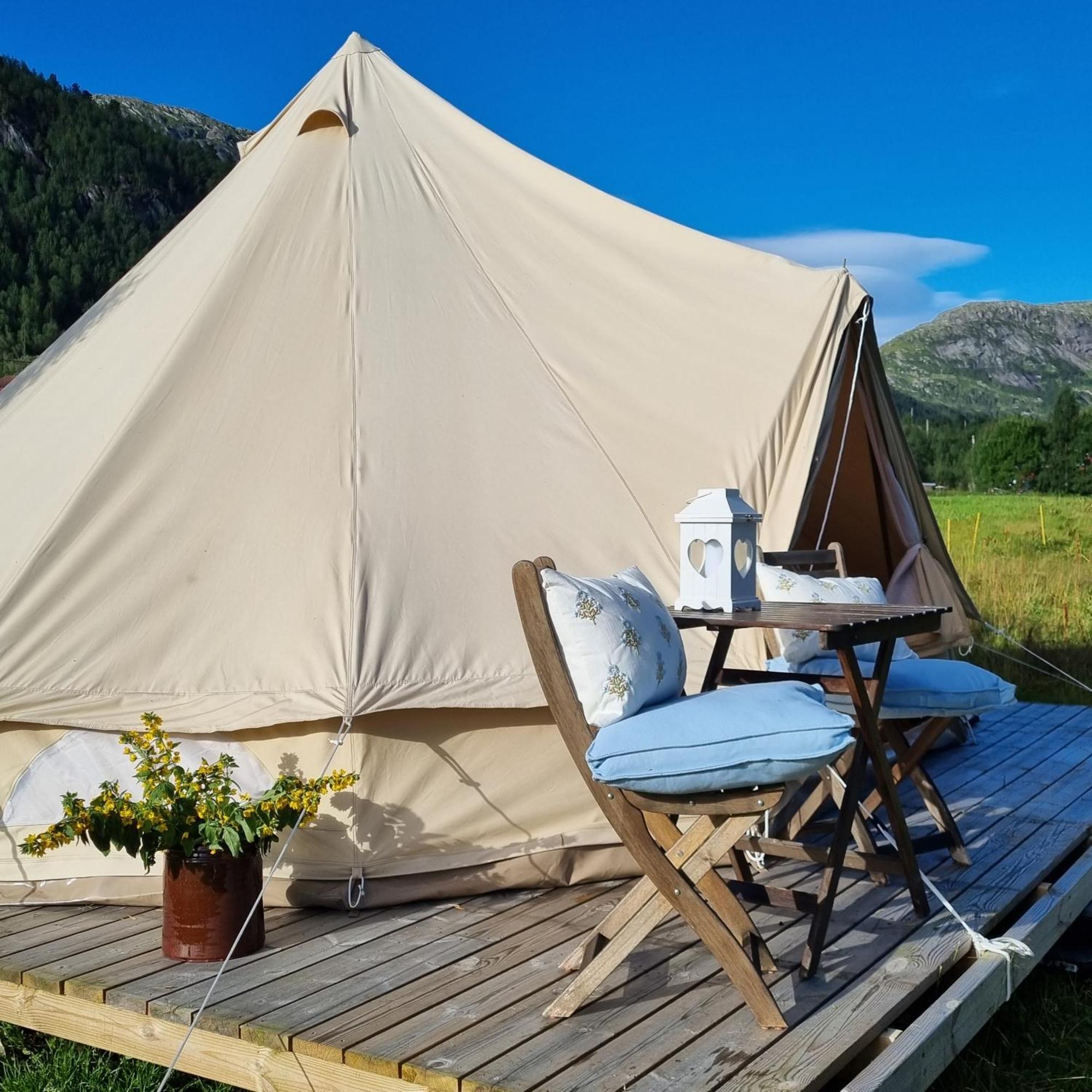 Flatheim Glamping Otel Viksdalen Dış mekan fotoğraf