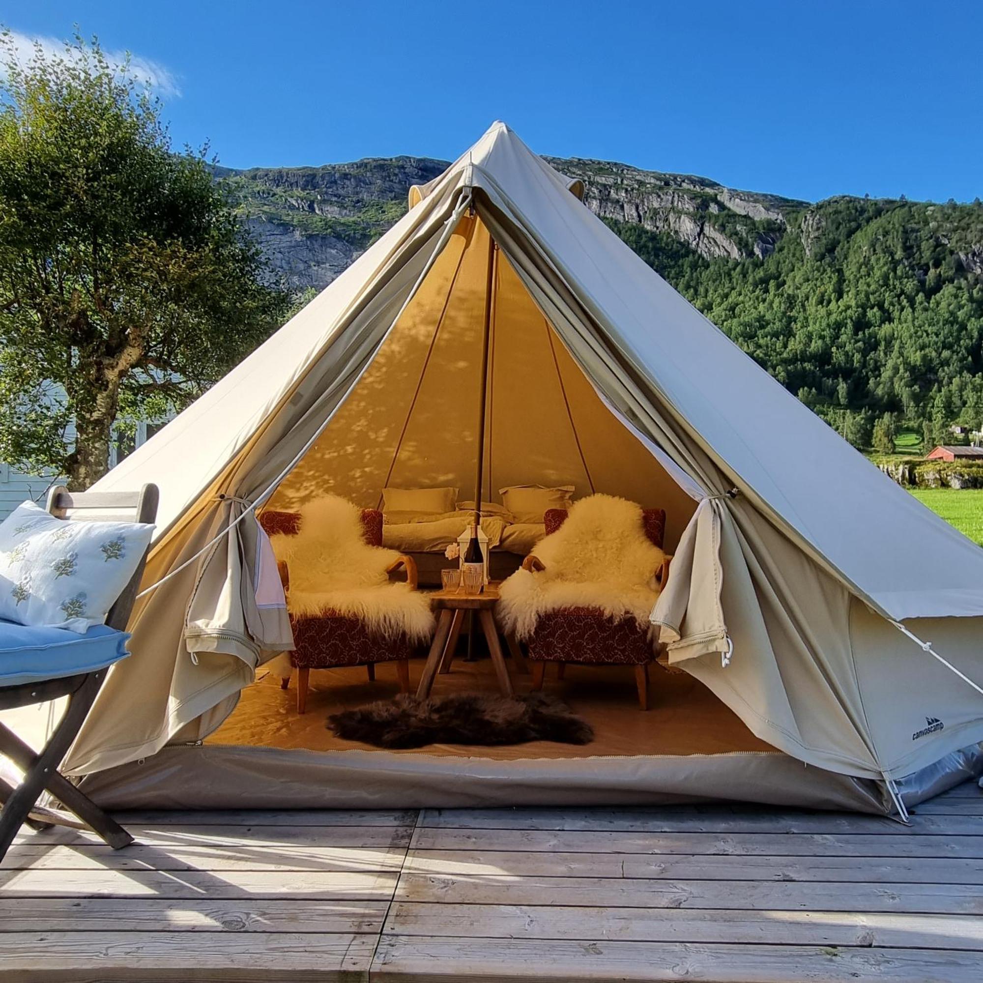 Flatheim Glamping Otel Viksdalen Dış mekan fotoğraf