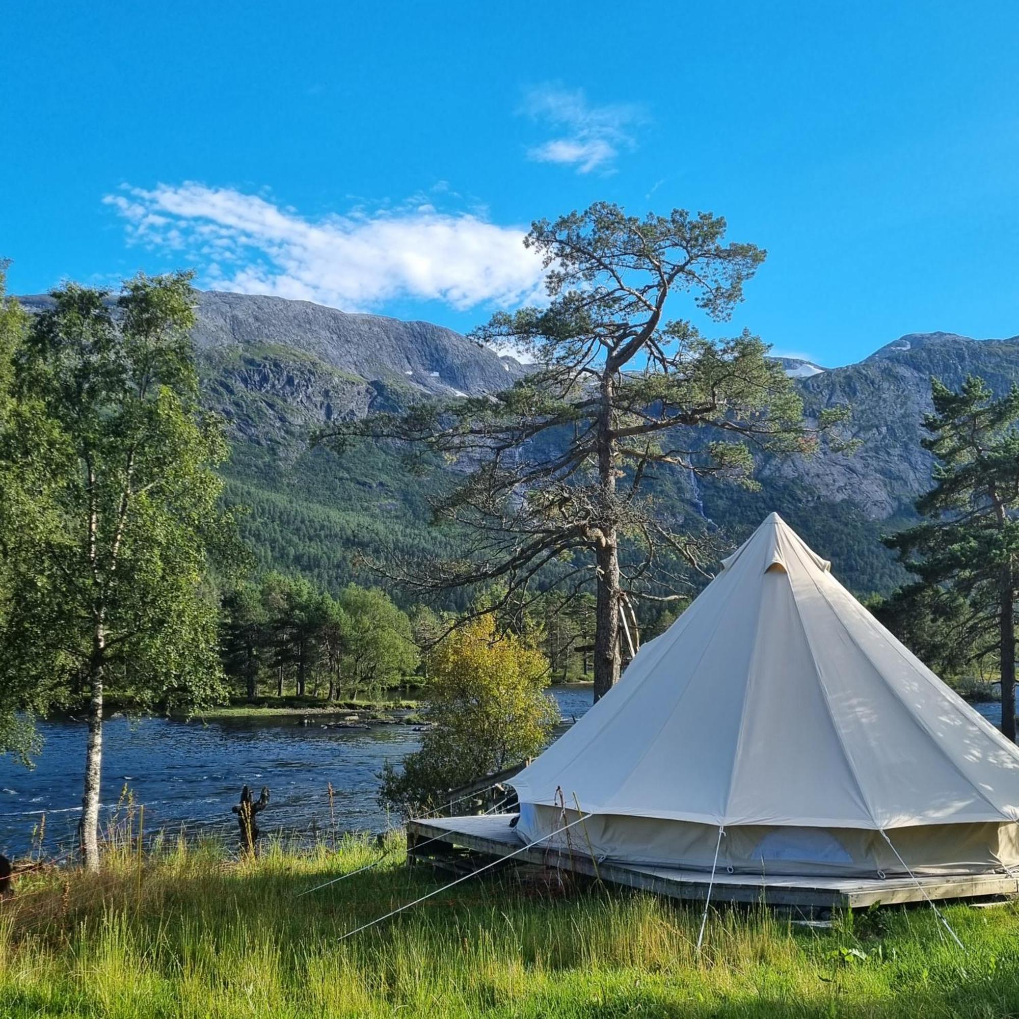 Flatheim Glamping Otel Viksdalen Dış mekan fotoğraf