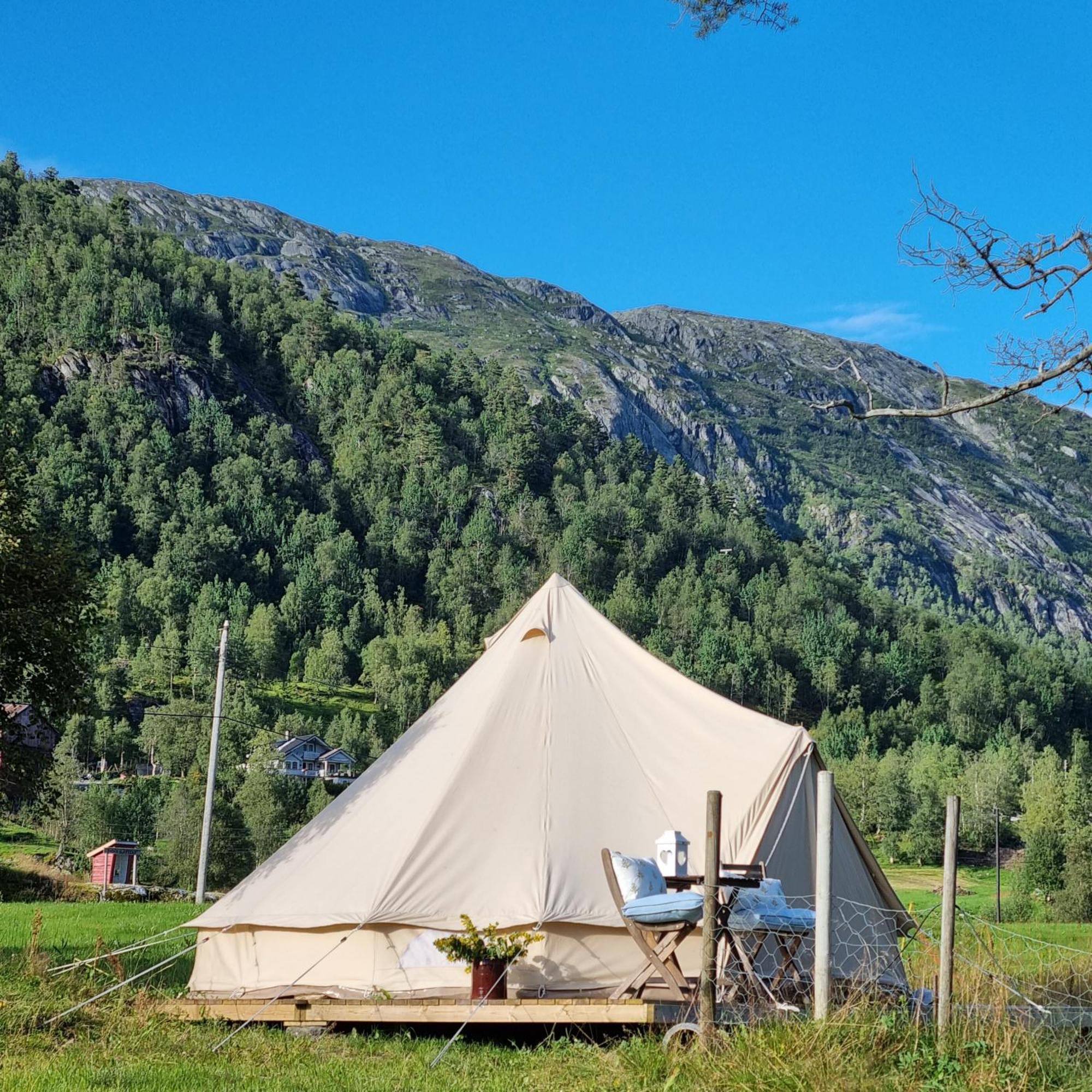 Flatheim Glamping Otel Viksdalen Dış mekan fotoğraf