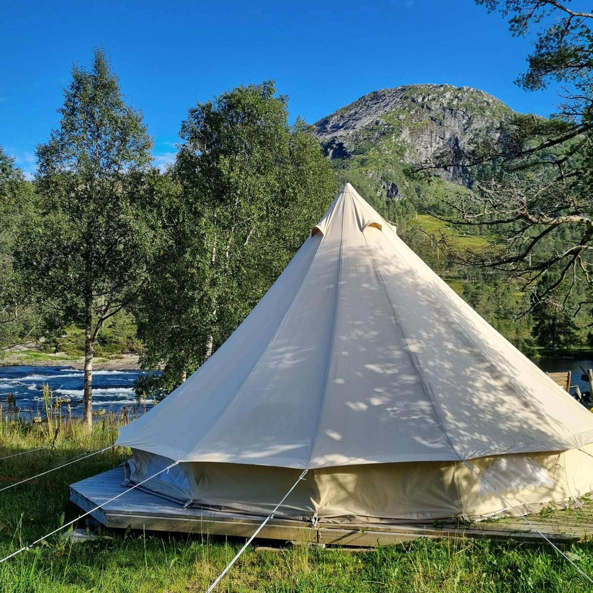 Flatheim Glamping Otel Viksdalen Dış mekan fotoğraf